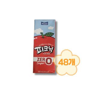 피크닉 제로슈거 사과우유맛 200ml 48팩 제로음료