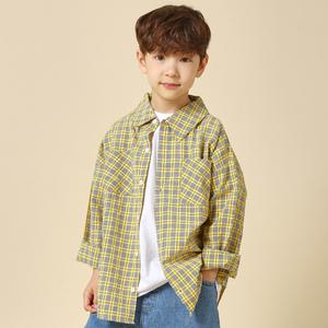 [초코몽]보보체크셔츠