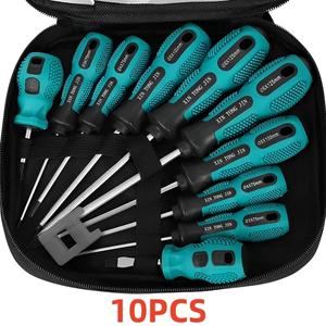 삼각드라이버 10Pcs 정밀 드라이버 세트 핸드 멀티 도구 키트 Y 자형 삼각형 자기 비트 절연 핸들 스크류