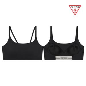 [게스언더웨어](강남점)백포인트 로고밴드 후크리스 브라탑 ODWBR491BK