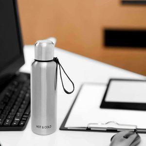 보온병 1.5L 실버 야외활동 스포츠 미끄럼방지 물병 티망 차거름망