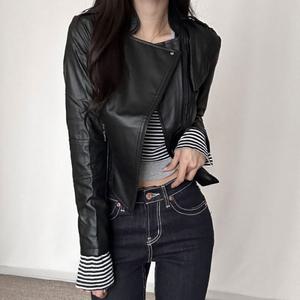 [오노마] ONM 여성 블랙 캐주얼 간절기 가을 라이더자켓 가죽자켓  20264221)
