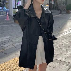 [오노마] ONM 여자 라이더 카라 트렌드 가죽 자켓 데일리 오버핏 레  29547813)