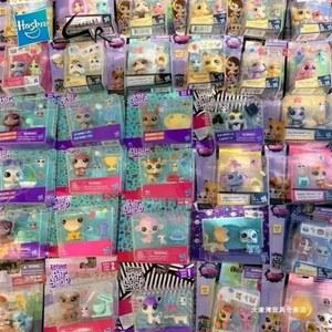 Hasbro Littlest Pet Shop 고양이 희귀 장난감 인형 스탠드 짧은 머리 피규어 컬렉션 보블 헤드 선물 용품