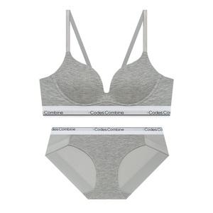 코데즈컴바인 모달 볼륨일체형 노와이어 팬티 세트멜란지