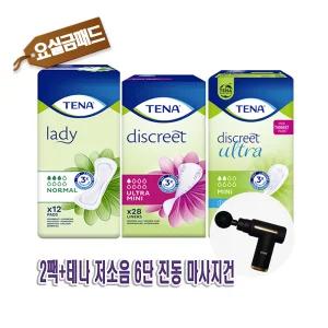 [선착순행사] 테나 레이디 노말 미니 울트라 미니 2팩+진동 마사지건