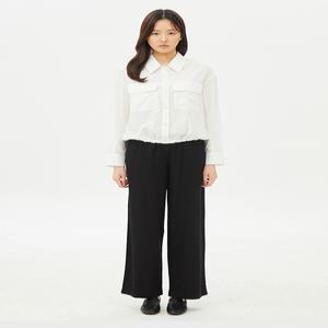 국내정품 탑텐 여성) 리넨라이크 밴딩 와이드 팬츠_MSE2PP2602 MSE2PP2602 112952