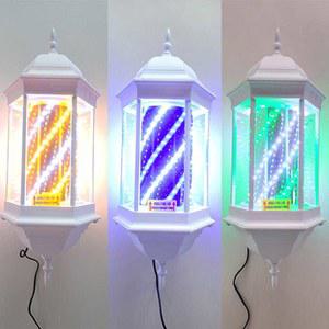 LED 60X25CM 매장 싸인볼 인테리어 원통형 그린 실버 미용실 회전 모터포함 술집 랜턴