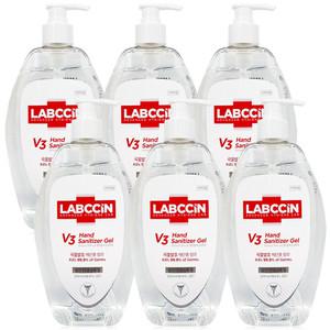 애경산업 랩신 V3 새니타이저 겔 500ml 6개