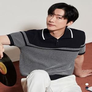 브루노바피(인디안) 스프라이트 패턴 폴로 반팔 니트 MIUBS5M3171