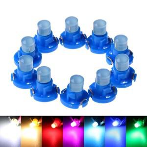 10pcs T3 T4.2 웨지 LED 전구 자동차 인테리어 악기 라이트 오토바이 대시 보드 온난화 표시기 12V 흰색 노