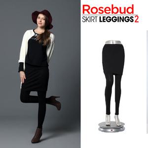[비비안 로즈버드]남영비비안 ROSEBUD 힙업보정 기모 치마레깅스 2차 블랙