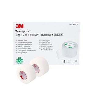 3M 쓰리엠 의료용 테이프 트랜스포 1527-1 2.5cmX9.1m 1팩 12롤
