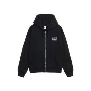 [정품아닐시3배보상] 나이키 x 스투시 풀 집 워시드 플리스 후드 블랙 FJ9175-010 Nike x Stussy Full Zip