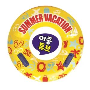 라온토이 86cm 썸머바케이션 물놀이 튜브 국산 KC인증대형 어린이 캐릭터 원형 어린이용 보행기 이튜브 아