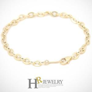 14K gold 골드팔찌 심플_예쁜(HR)14K 할로우 4mm 모줄 팔찌