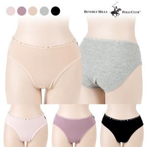 BPW-3008 면스판무지여삼각 여자팬티 미디5매