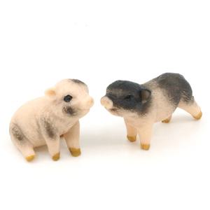 테라리움 미니어쳐 실사 동물 피규어 아기돼지 2종 선택 1p