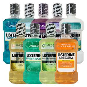 리스테린 750ml 3개 쿨민트 그린티 헬씨브라이트 시트러스 토탈케어 검케어 마일드 플러스 구강청결