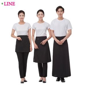 라인 랩 스커트 유니폼/미용실 커피숍 앞치마/식당/업소/어린이집