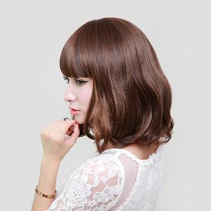 뿌이뿌이가발 여성 패션 미디움 단발 웨이브 통가발 신디