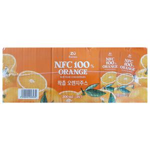 NFC 100 착즙 오렌지 주스 (200ml x 24개)