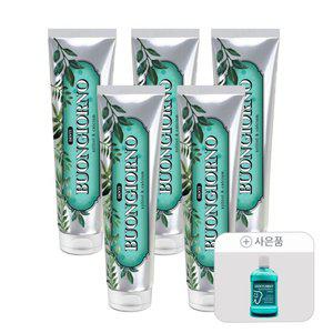덴티본조르노 구취케어 치약 170g 5개(+가글 스트롱 750ml 1개)