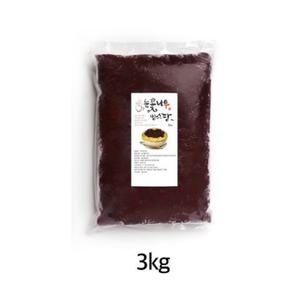 눈꽃나무 국산 팥빙수팥 3kg 가마솥에 장시간 삶은 100% 수제 빙수팥