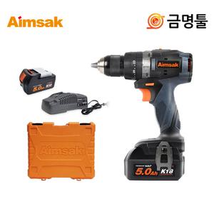 아임삭 BL18R705 충전드릴 18V 5.0AH 2팩 BL18R605후속 BL모터 2단속도조절