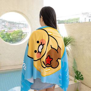 카카오프렌즈 춘식이 비치타월 둥둥 L 비치타올 대형수건 대형타월 큰수건 수영 성인 어린이 초등학생 주니어 단체선물