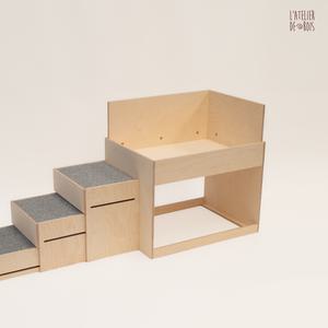 걍침대6 반려동물 원목 2층 침대 강아지집 펫베드