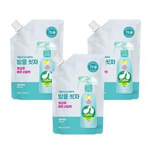 [셀러허브]온더바디 발을씻자 코튼풋샴푸 리필 레몬향 500ml x 3개 (S11092840)