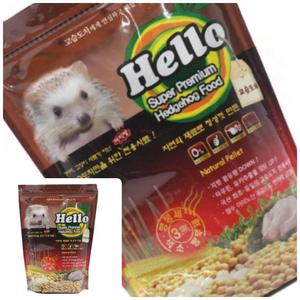 큐모아리빙 Hello 내츄럴펠렛 프리미엄 고슴도치사료 900g 반려고슴도치