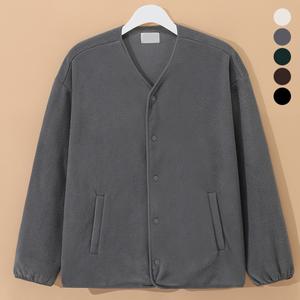 [후앙스]데일리 스냅버튼 노카라 플리스 가디건 SBJP6132