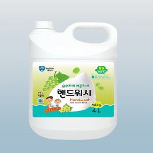 [버블윅] 대용량 거품형 손세정제 핸드워시 4L x 2개 (청포도향)