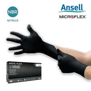 Microflex Midknight 미드나이트 블랙니트릴장갑 정비용 자동차  일회용장갑