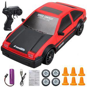 2.4G 드리프트 Rc 자동차, 4WD RC 드리프트 자동차 장난감 원격 제어 GTR 모델 AE86 차량 자동차 RC 레이싱