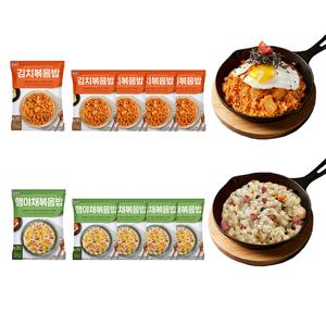 한우물 김치 볶음밥 250g 5봉 + 햄야채 볶음밥 250g 5봉 (총 10봉)