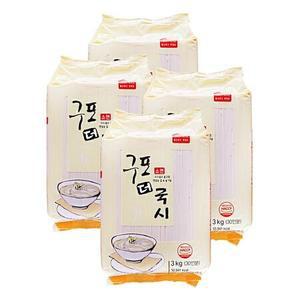 새한식품 구포 더 국시 소면 3KG 4개 국수