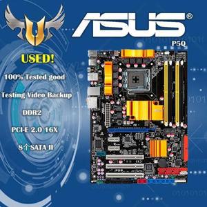 중고 ASUS P5Q LGA 775 DDR2 RAM 16GB USB2.0 SATA2 비통합 데스크탑 마더보드, 무료 배송