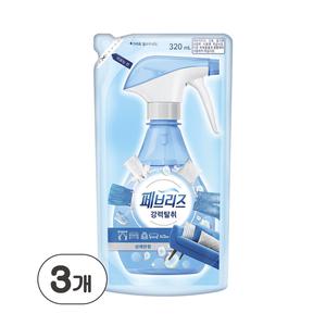 페브리즈 상쾌한향 320mL 리필, 3개