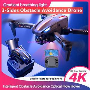 미니 포켓 와이파이 FPV RC 드론 4K 듀얼 카메라 150M 원 키 리턴 광학 흐름 회피 접이식 리모컨 쿼드콥터