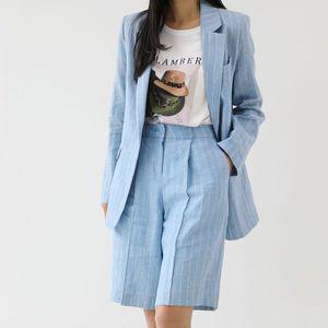 [하프클럽/제이블랑]엘 스트라이프 자켓 JBE2JK004