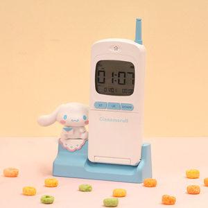 신상 산리오 레트로 탁상시계 시나모롤 시간 날짜 요일 알람 스톱위치 캐릭터 전자시계 선물