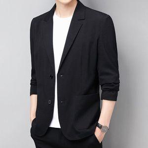 남성 여름 자켓 블랙 정장 마이 오피스룩 쿨 상의 린넨 봄 브이넥 포켓 싱글 캐주얼 긴팔