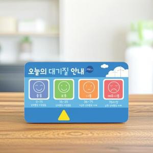 미세먼지 표시판 표지판 (구름) 안내판 어린이집 환경판 미세 먼지 알림판 대기질안내