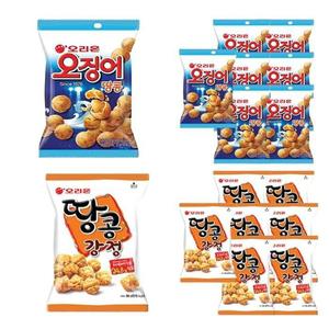 [오리온제과] 오리온 오징어땅콩 98g  땅콩강정 80g 각 8개씩 (총16개)