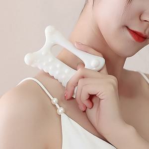 세라믹 얼굴 괄사 바디 마사지기 도자기 페이스 림프순환 다리