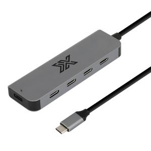 아이엑스 USB C to C 멀티허브 5in1 USB3.2 4포트 확장 Gen2 PD 100W 충전