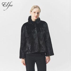 진도엘페 휘메일 볼륨 밍크 재킷 블랙(EJ09)